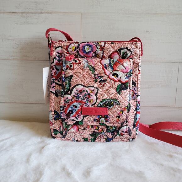 Vera Bradley Mini Hipster Stitched Flowers - Picture 1 of 6